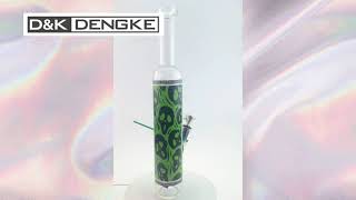 [D&K Dengke] D&K 39cm Wine Bottle Glass Bong Skull Pattern