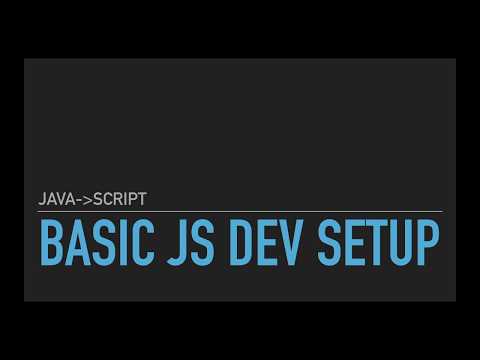 Java to JavaScript #1: Basic JavaScript Development Setup