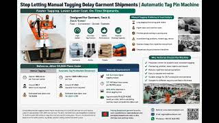 Stop Letting Manual Tagging Delay Garment Shipments | Automatic Tag Pin Machine
