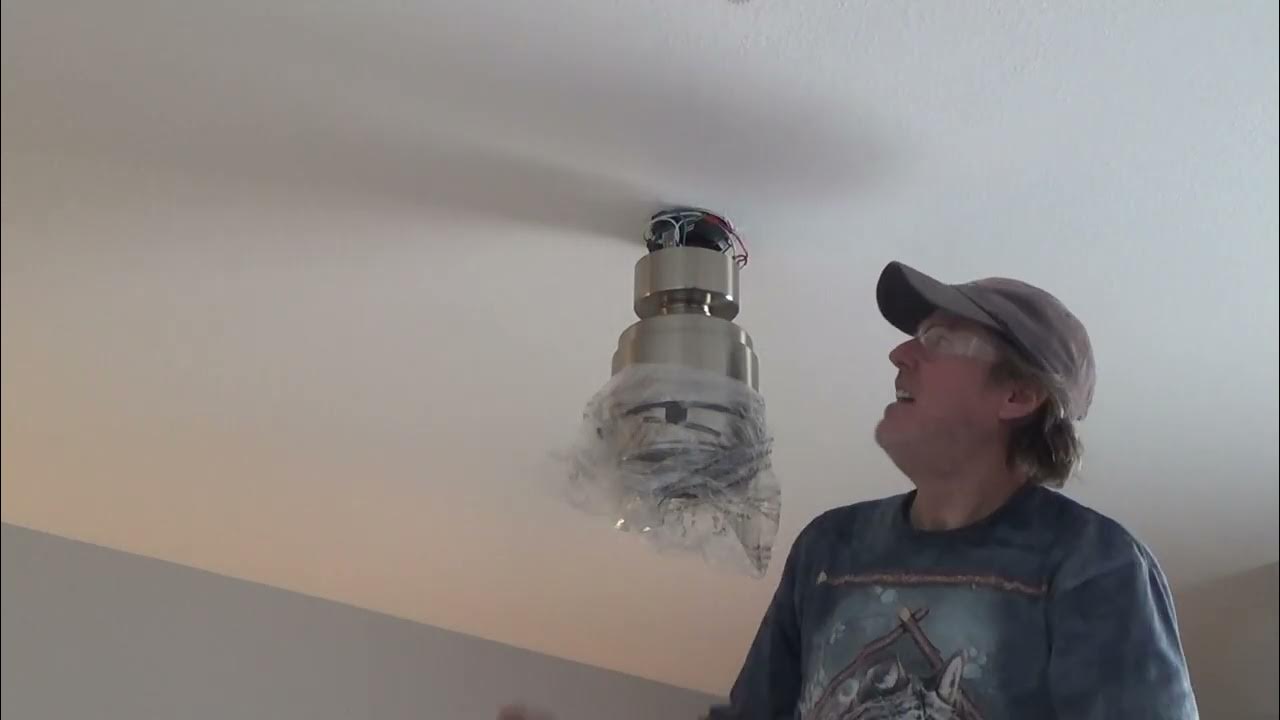How to install Ceiling Fan for Dummies/Finishing Up Wiring...Part 9