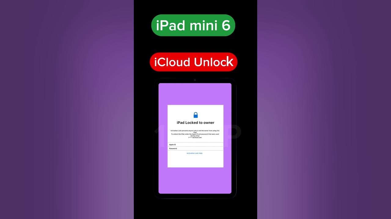 Icloud unlock ipad mini 6 activation lock remove official fmi off 