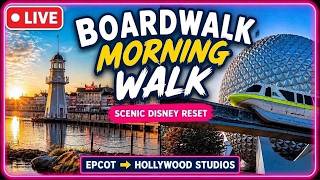 🔴 LIVE: Disney World Morning Adventure | BoardWalk, EPCOT, Skyliner & Hollywood Studios