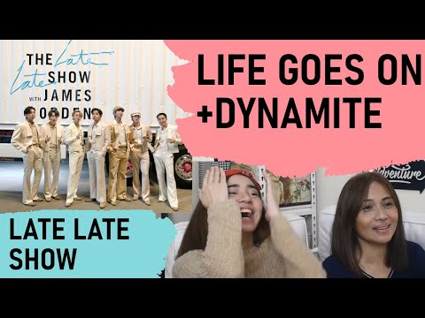 Bts | Late Late Show With James Corden | Life Goes On | Dynamite | Reaction