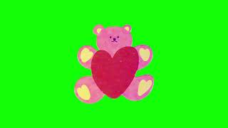 Green Screen Bear Sticker 15 | Free Download