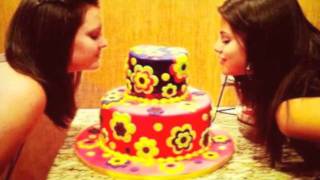 Selena gomez recieves a cake from ...