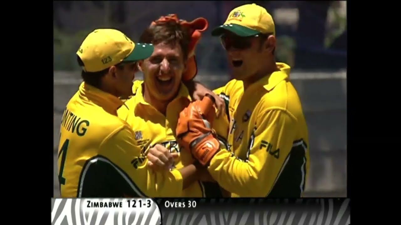 2003 World Cup Australia VS Zimbabwe Brad Hogg