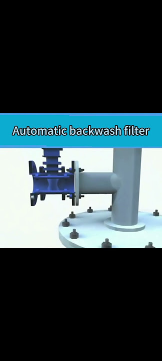 3D animated demonstration of the automatic backwash filter workflow #3d  #filter  #demonstration