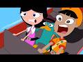 Phineas and Ferb (2007) - Perry and Isabella in the Coaster (Widescreen HD)