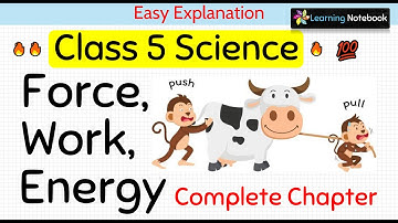 Class 5 Force, Work and Energy (Complete Chapter)