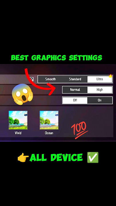 Best graphics settings in free fire 🤔2024 | free fire display settings | free fire setting #freefire