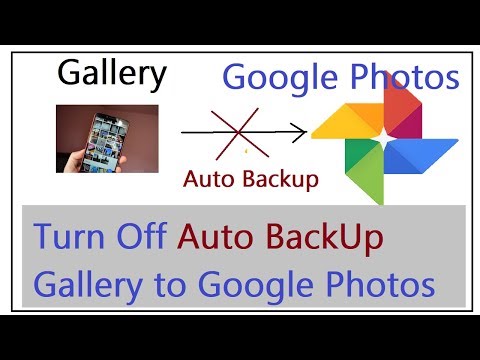 How to turn off Auto Back Up for Google Photos from Gallery