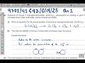 9701/41/O/N/25 | 9701/43/O/N/25 - Qn1 - A LEVEL CHEMISTRY PAPER 41 &amp; 43 OCT/NOV 2025