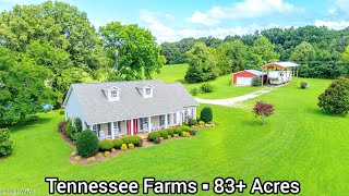Tennessee Farms For Sale / 83+ Acres / Stocked Fishing Lake / $3,534 Taxes, 3-Wells / Tennessee Land