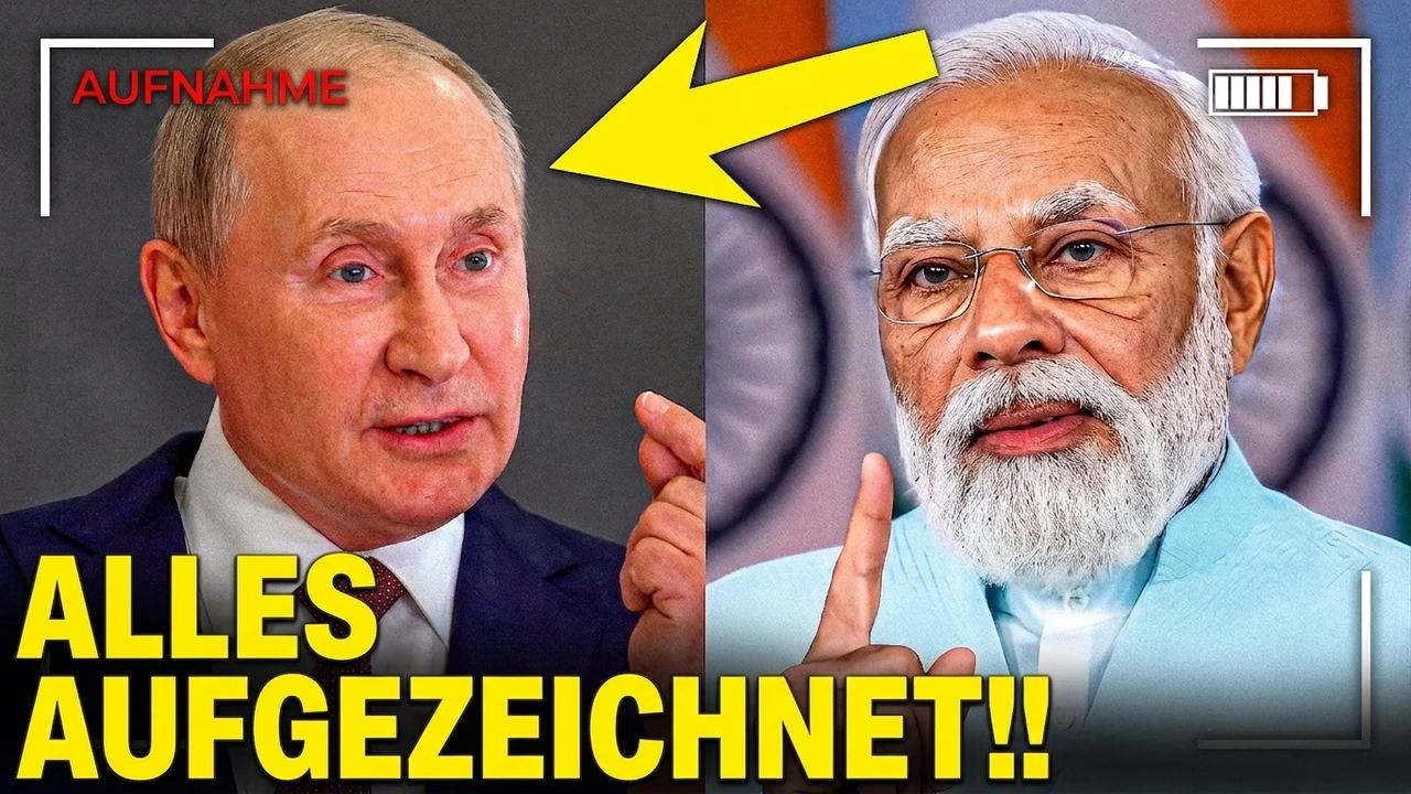 Putin rastet live im TV aus – und das ausgerechnet vor dem indischen Premier!