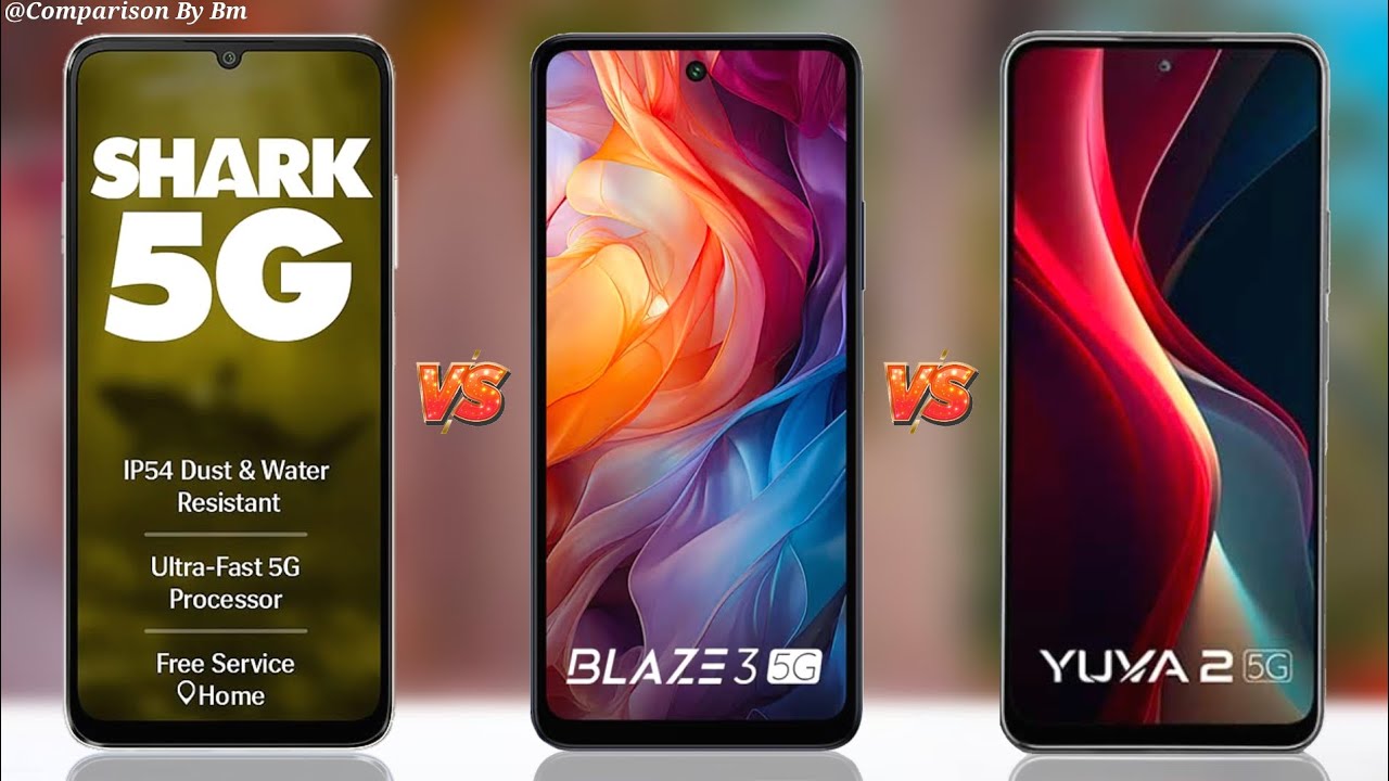 Lava Shark 5G Vs Lava Blaze 3 Vs Lava Yuva 2 5G :-⚡ Full Comparison Specifications