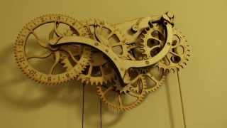 ThinkGeek Wooden Clock Demo Early functional test of this: http://www.thinkgeek.com/product/hshg/?srp=1. It needs a little bit of fine-tuning. The counterweight is ...