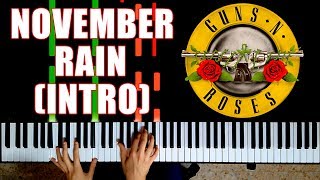 GUNS N&#39; ROSES - November Rain | PIANO INTRO