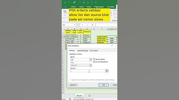 MEMBUAT DATA VALIDATION PART 2
