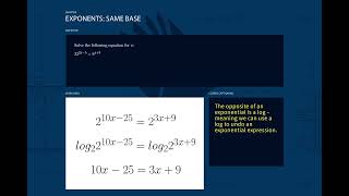 exponents rewrite same base to solve 1 Wealth