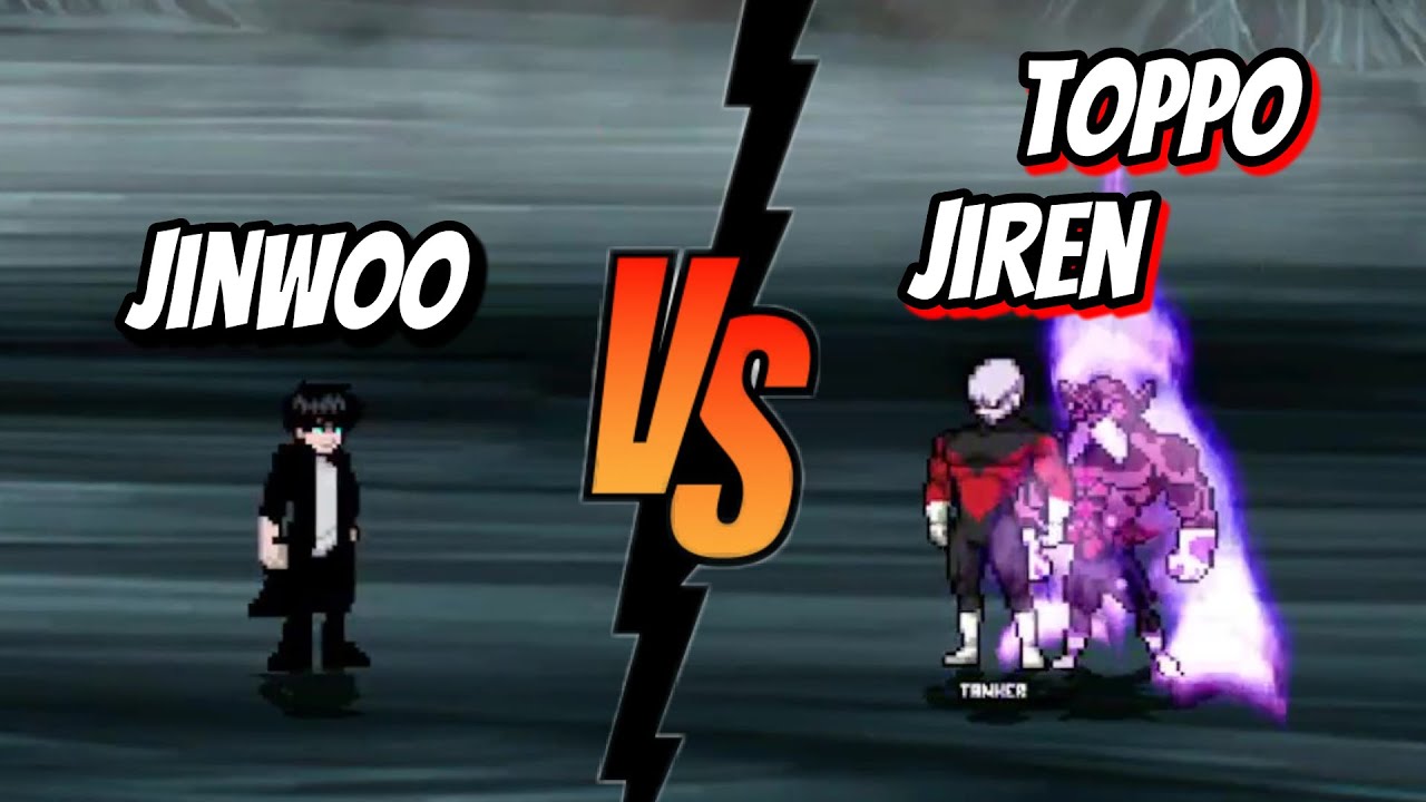 Jinwoo Vs Jiren and Toppo solo leveling x dragon ball fights / mugen