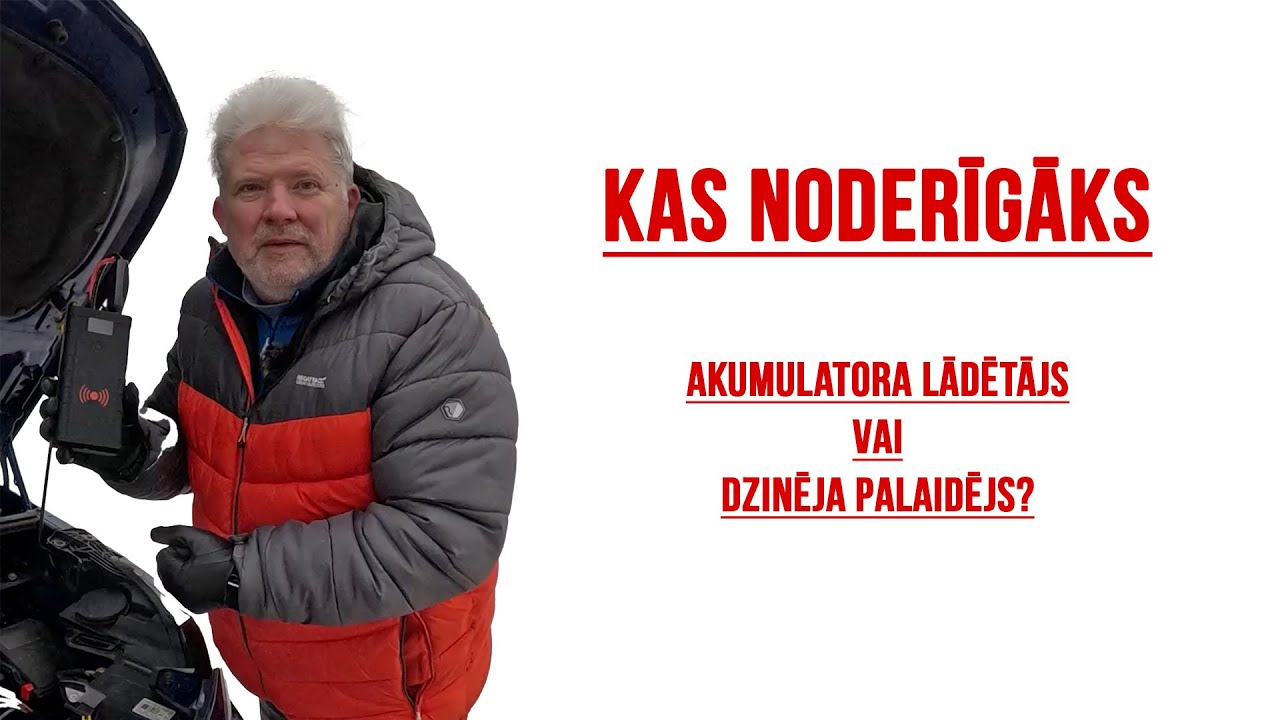 Akumulatoru lādētājs pret dzinēja palaidēju