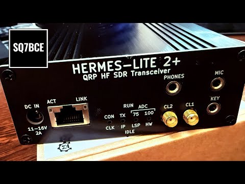TRX SDR Hermes Lite 2 + IO board + N2ADR + K495 Board HL2Plus - składamy i uruchamiamy transceiver