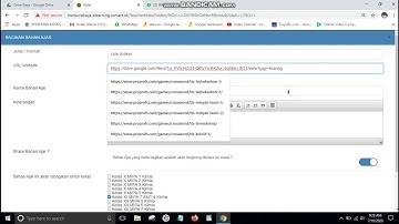 Cara Upload File dari Drive ke E learning