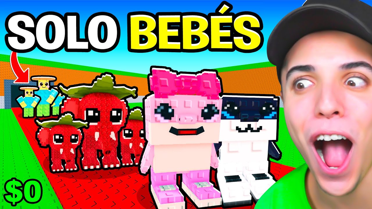 DE $0 a $100 TRILLONES SOLO con BRAINROTS BEBES