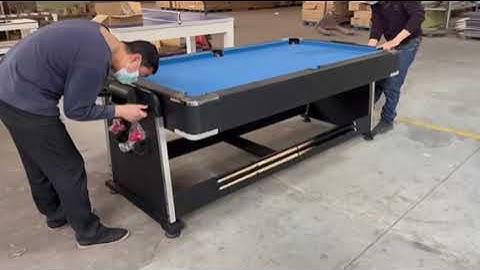 4 in 1 rotating billiard pool table with air hockey table