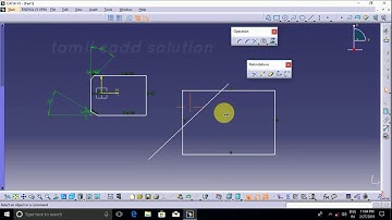 CATIA V5 Operation ToolBar Corner, Chamfer, Re-limitation -- Tamil