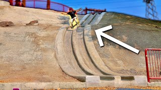 INSANELY STEEP CONCRETE SLIDE SKATE