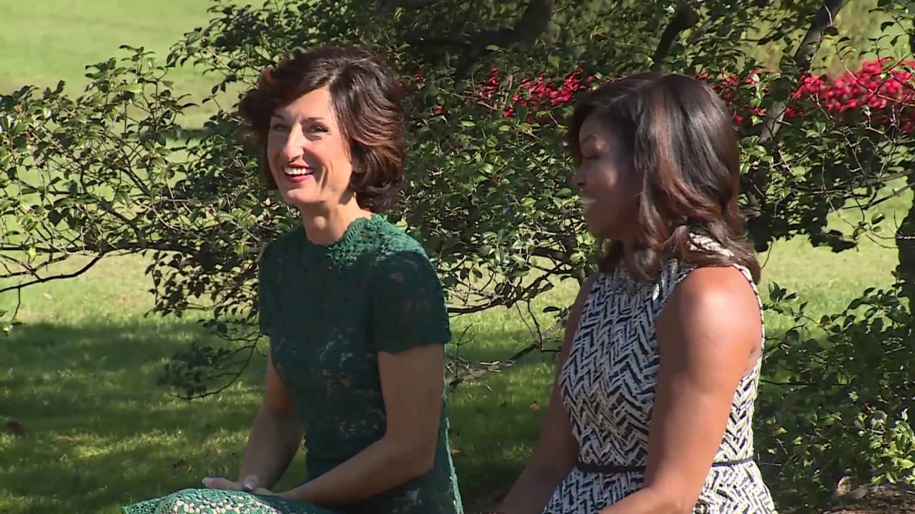 Agnese Landini e Michelle Obama alla Casa Bianca (18/10/2016)