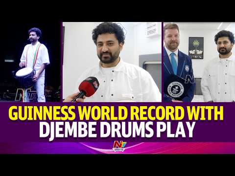 The Djembe Circle: Sai Kumar Yeleswarapu Attempts Guinness World Record With Djembe Drums Play |NTV