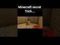 Minecraft secret trick #secert#trick#viral#minecraft#short#youtube