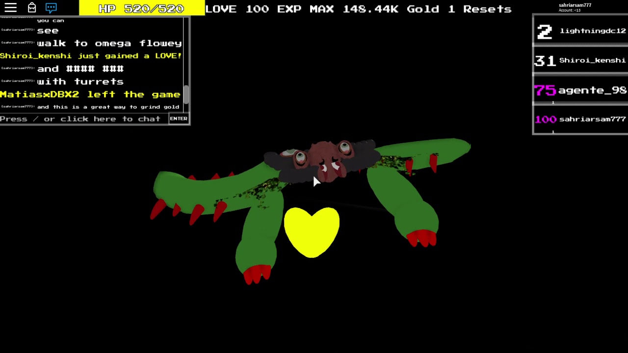Omega Flowey Unfinished, Roblox Undertale Monster Mania Wiki