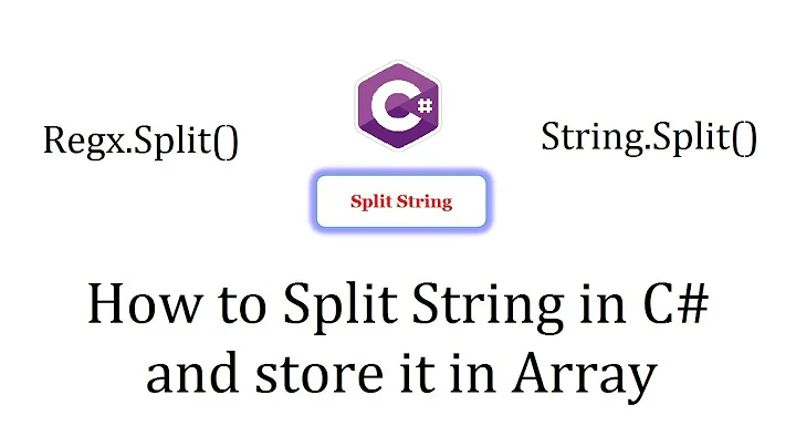 How to Split String in C# by Space, Comma, String and Store it in Array