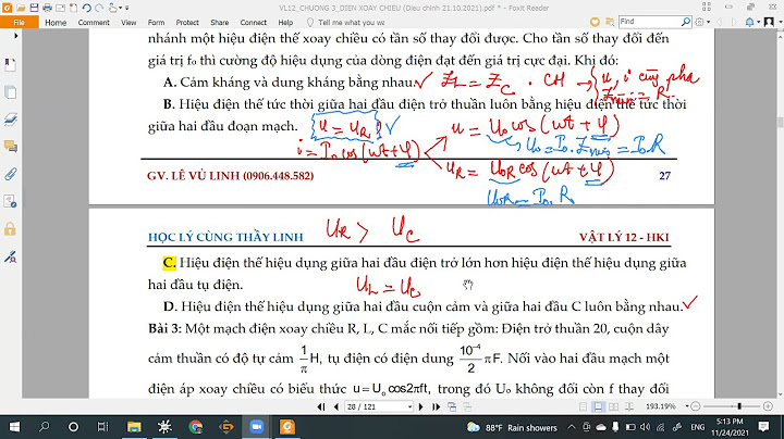 Công thức tính công suất tiêu thụ của đoạn mạch RLC nối tiếp nào sau đây sai