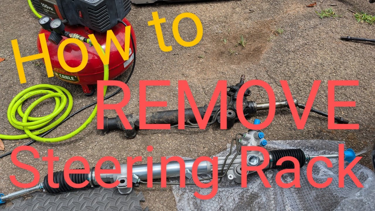 Remove Existing Rem Rack HOW TO remove steering rack from 4TH GEN 4RUNNER - YouTube