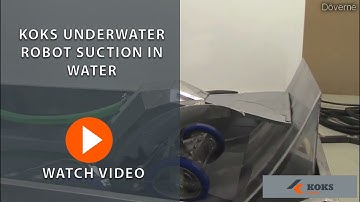 Underwater Cleaning Robot Suction In Water | KOKS Robotics