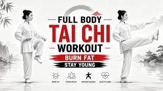 FULL BODY TAI CHI WORKOUT FOR WOMEN OVER 40 | BURN FAT & STAY YOUNG