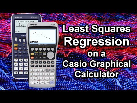 Линии регрессии наименьших квадратов - Графический калькулятор Casio