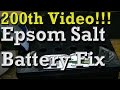200th Video!!!   Fixing / Reviving Batteries With Epsom Salt