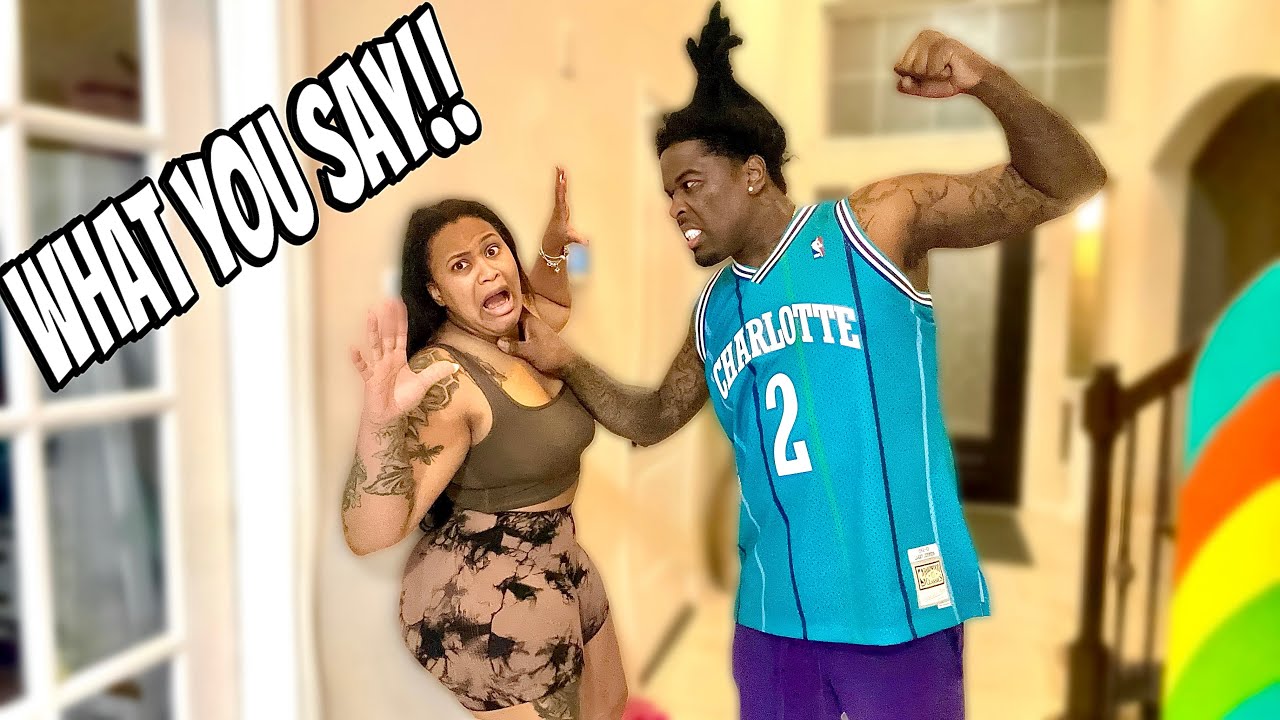 Acting  Like Im About To HIT My GIRLFRIEND To See Her  REACTION!!! (GONE WRONG)
