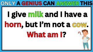 Only a genius can answer this Riddles | Riddles in English | Riddles