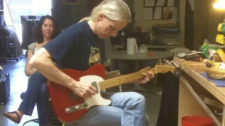 Danny Click Gives Sherry a Go at LsL Instruments
