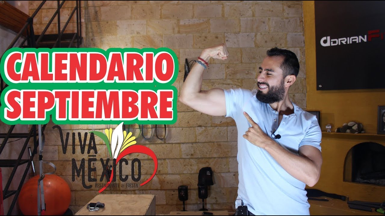 masa muscular en ingles Calendario de Entrenamiento Septiembre // TREN SUPERIOR