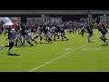 Nick scott makes loud contact with drew sample sunday at bengals practice