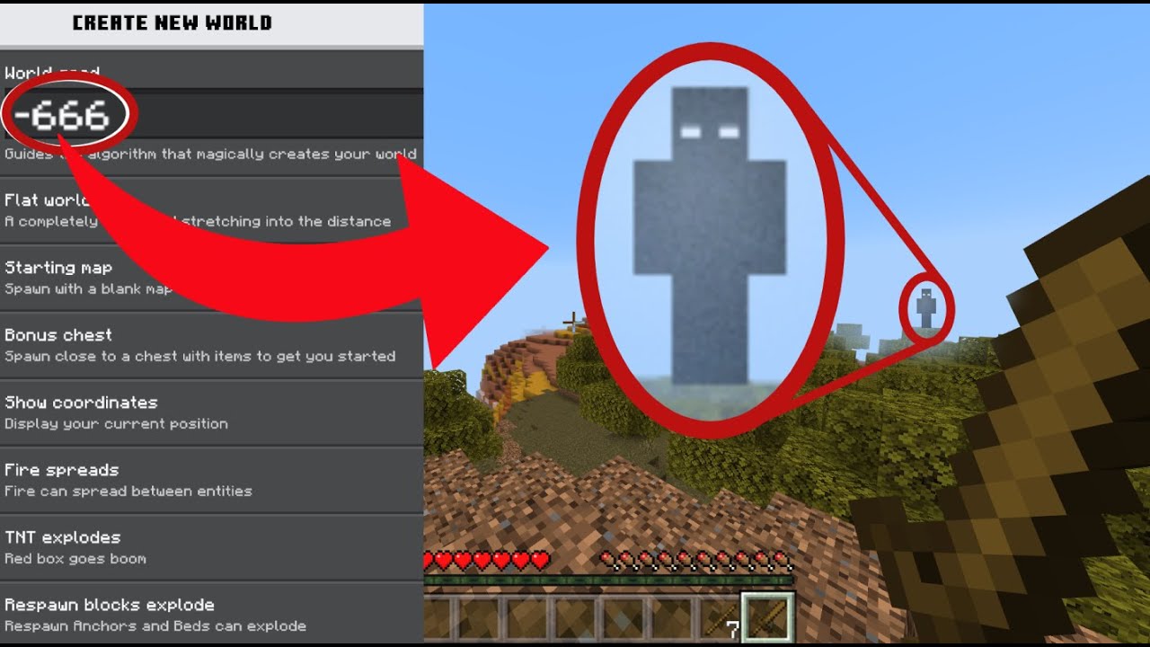 その他 minecrrft Minecraft Creepypasta Seed 666x - YouTube