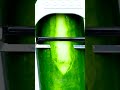 Satisfying zoom-in of peeling cucumber reveals smooth strips and juicy freshness. #satisfying #asmr