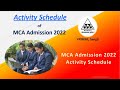 MAH MCA Admission 2022 | Activity Schedule #mcaadmission #activityschedule #mcadates #vpimsr